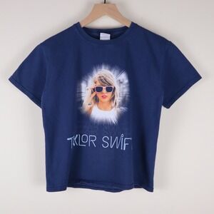 Taylor Swift The 1989 World Tour Shirt Navy Youth Size Medium 18x21
